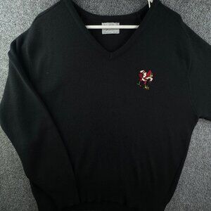 VTG Louisville Cardinals Sweater XL Pullover V Neck USA Made Old Logo Acrylic